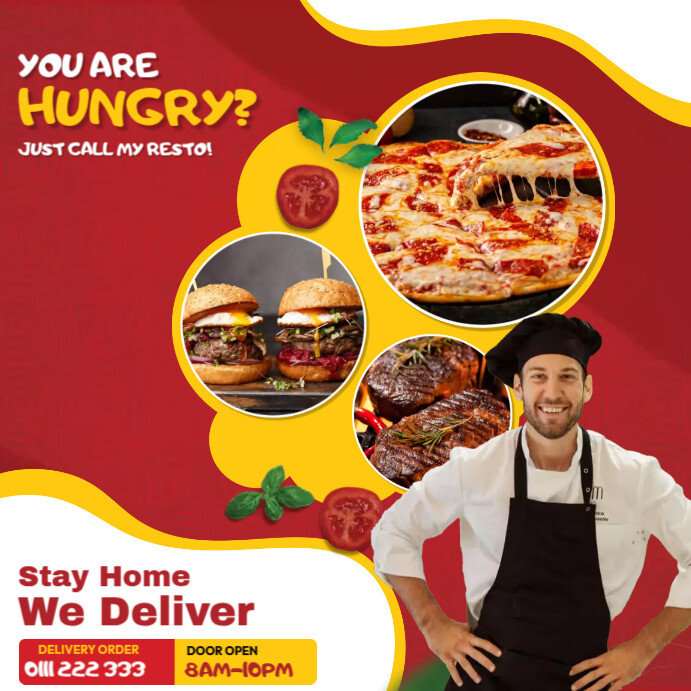 Delivery In Menu Food Menu Delivery Template | PosterMyWall