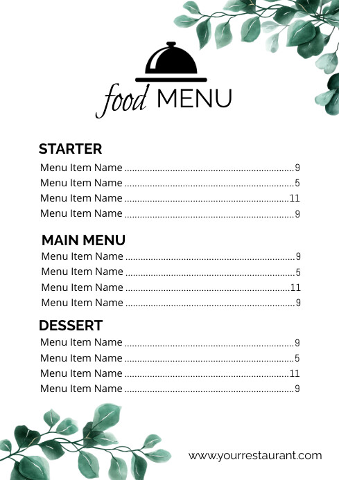 food menu Template | PosterMyWall