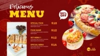 Food Menu Design Template Digital Display (16:9)