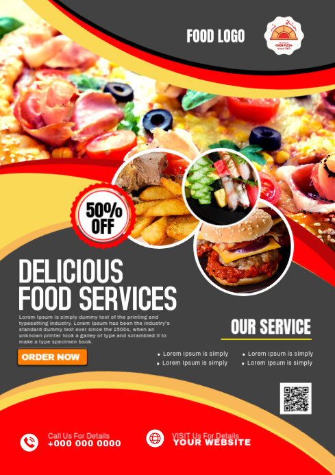 FOOD MENU A3 template