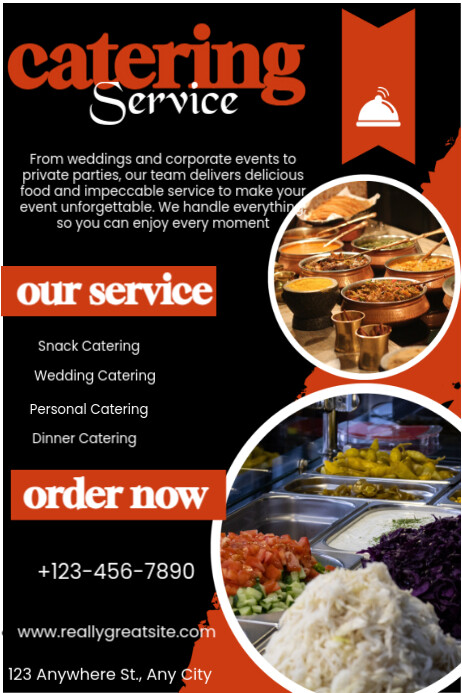food menu Cartaz template