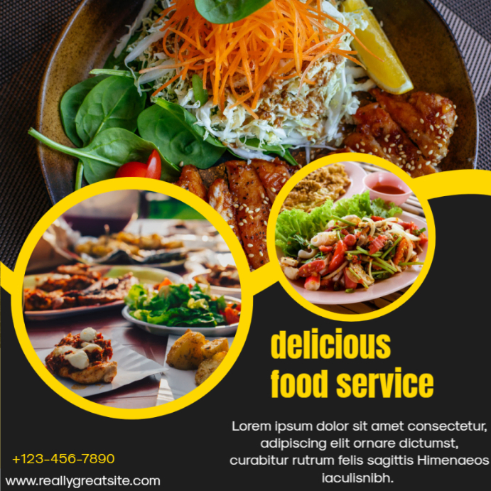 food menu Instagram Post template