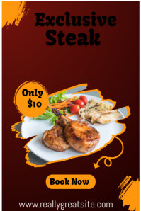 food menu Poster template