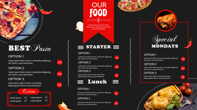 food menu Template | PosterMyWall