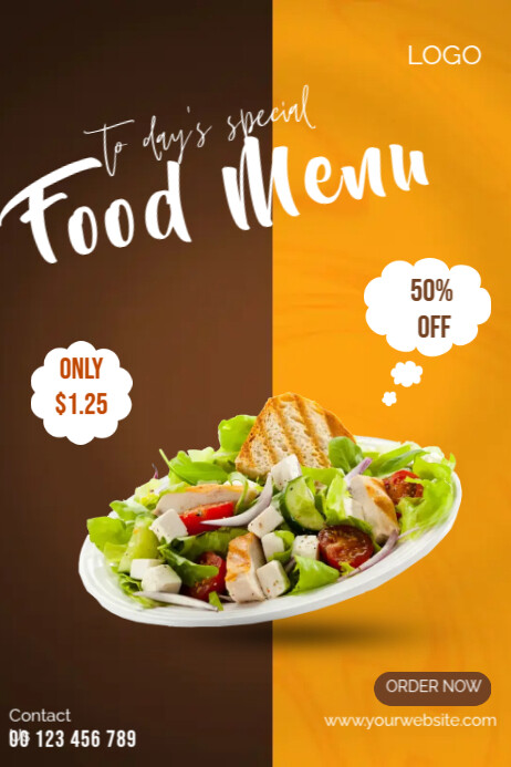 Food Menu Poster template
