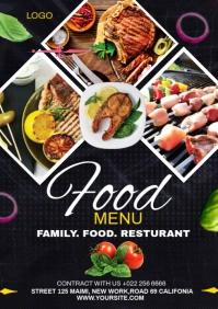 FOOD MENU A3 template