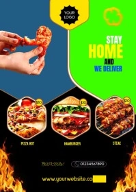 food menu A6 template