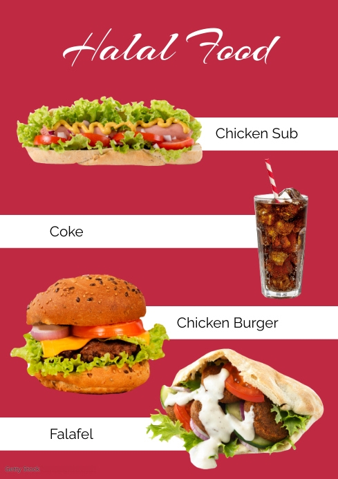 Food menu A1 template