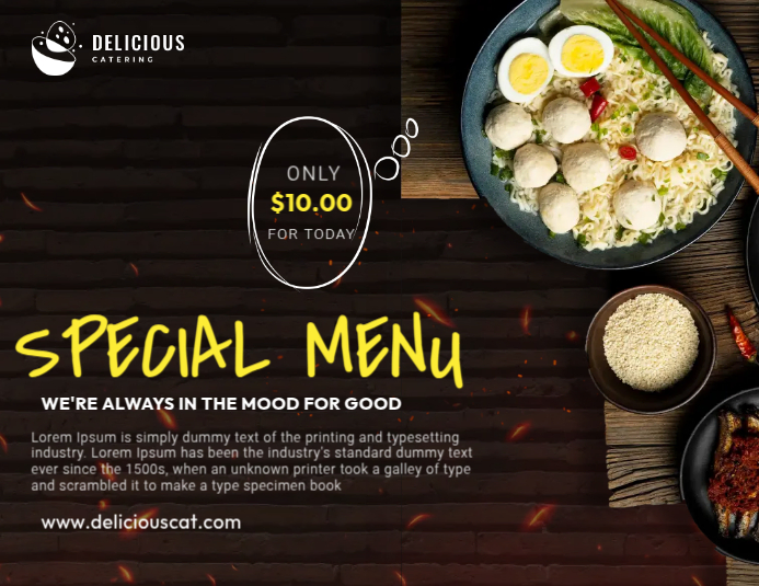Plantilla de Food Menu Discount | PosterMyWall
