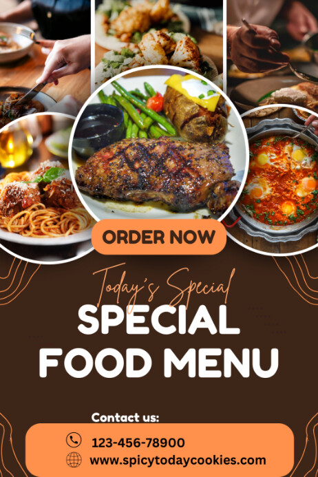 Food Menu/ Eatery/restaurant Poster/ Flyer Design Template Poster ...