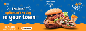 Food Menu Facebook Cover Facebook-coverfoto template