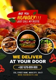 food menu flyer A4 template