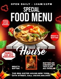 Food Menu Flyer template