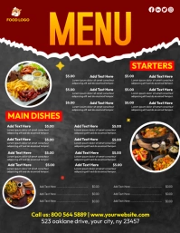 Food Menu Flyer Template