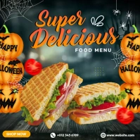 Food Menu Flyers โพสต์บน Instagram template