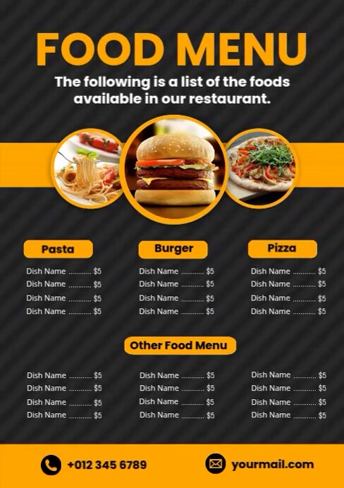Food Layout Design Food Brochures Template Venngage