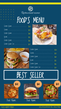 Food Guide Menu Food List Menu Template | PosterMyWall
