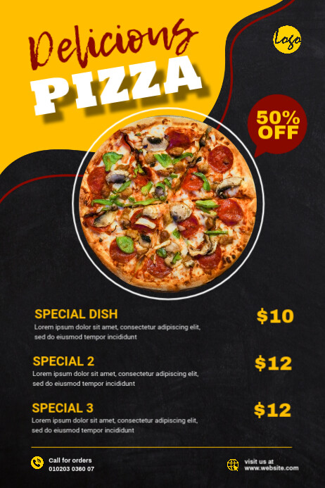 Food Menu Offer Banner Template | PosterMyWall
