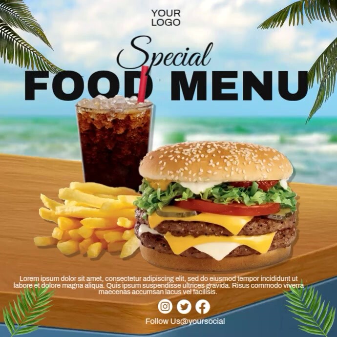 Food Menu Offer Template | PosterMyWall