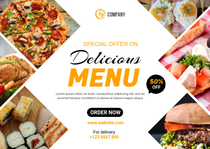 Copy of Food Menu Offer Template | PosterMyWall