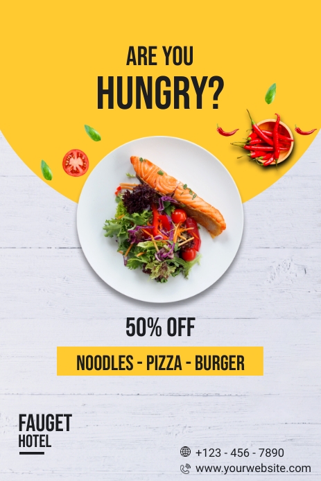 Food Menu Pinterest Template | PosterMyWall