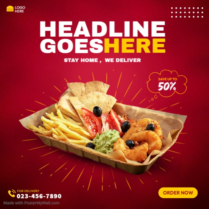 Food Menu Poster Template PosterMyWall