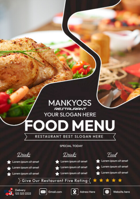 Food Menu Poster Template | PosterMyWall