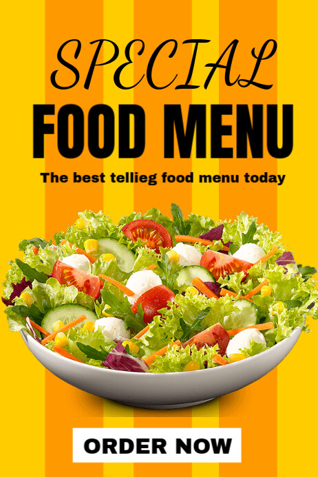 Food Menu Poster เทมเพลต | PosterMyWall