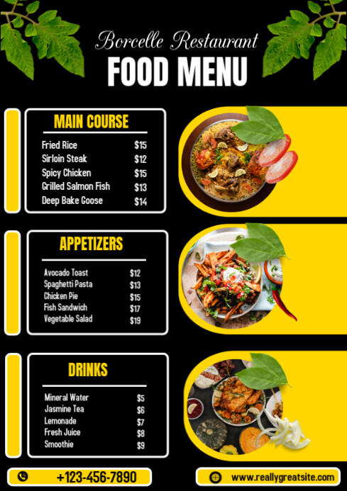 food menu poster Template | PosterMyWall