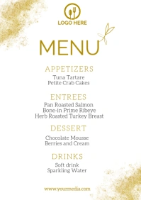 Food menu POSTER FLYEr A2 template