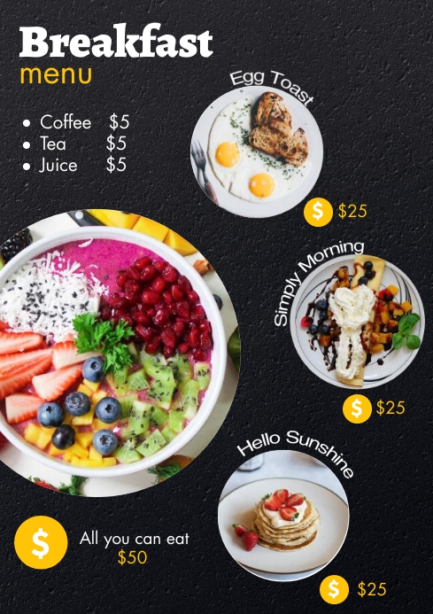 Copy of FOOD MENU POSTER.KC | PosterMyWall