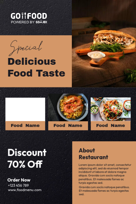 FOOD MENU POSTER.KC Template | PosterMyWall