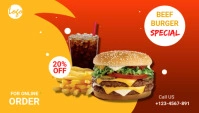 Food menu promotion Blog header ส่วนหัวบล็อก template