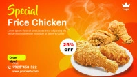 Food menu promotion Blog Header template