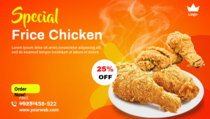Food menu promotion Blog overskrift template