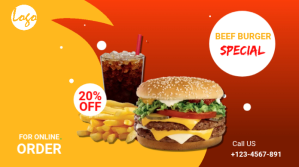 Food menu promotion Twitter post template