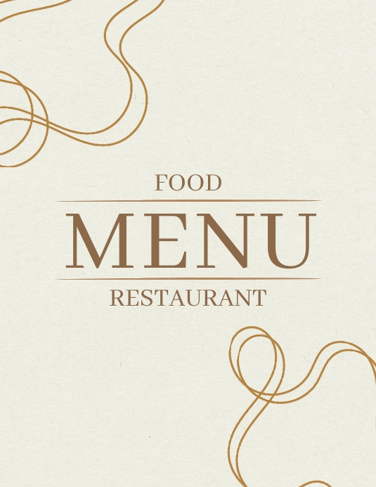 Food Menu Restaurant Cover Template | PosterMyWall