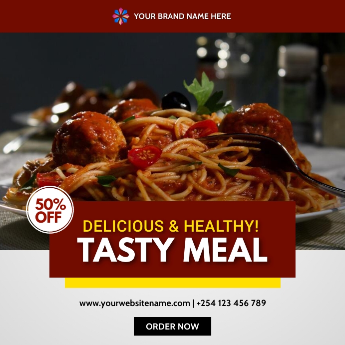 food menu social media sale flyer Template | PosterMyWall