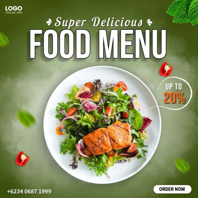Food Menu Template Instagram Post