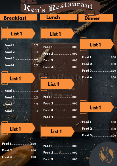 Food Menu template | PosterMyWall