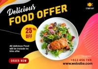 Food Offer Banner Ad Postal template