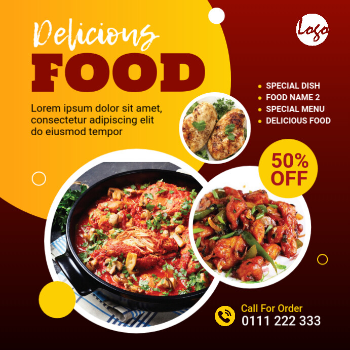 Food Offer Banner Design Template | PosterMyWall