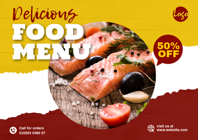 Food Offer Banner Template | PosterMyWall