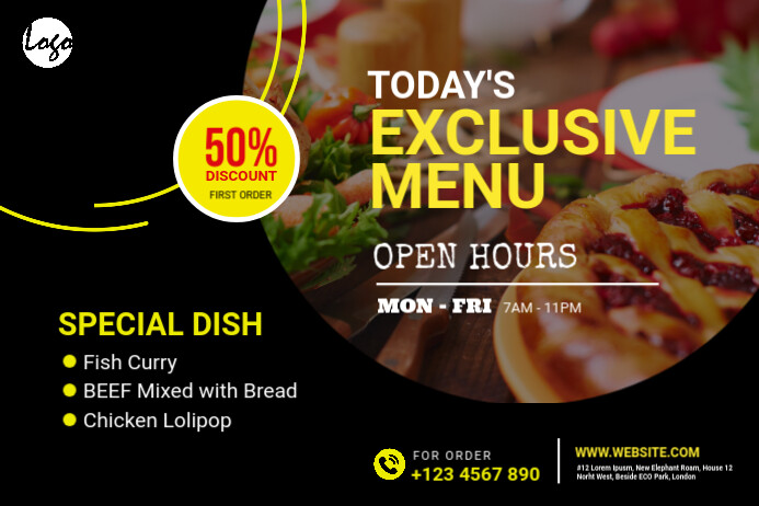 Food Offer Template | PosterMyWall