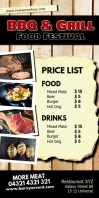 Food Offer Price List Special Roll up Banner Roll-up-Banner 3 x 6 Zoll template