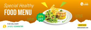 Food Offer Twitter Header template
