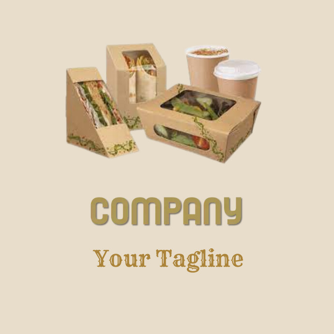 Food Box Template Bold, Upmarket, Fast Food Restaurant Packaging