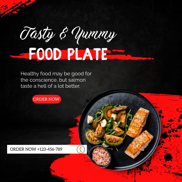 food plate Template PosterMyWall