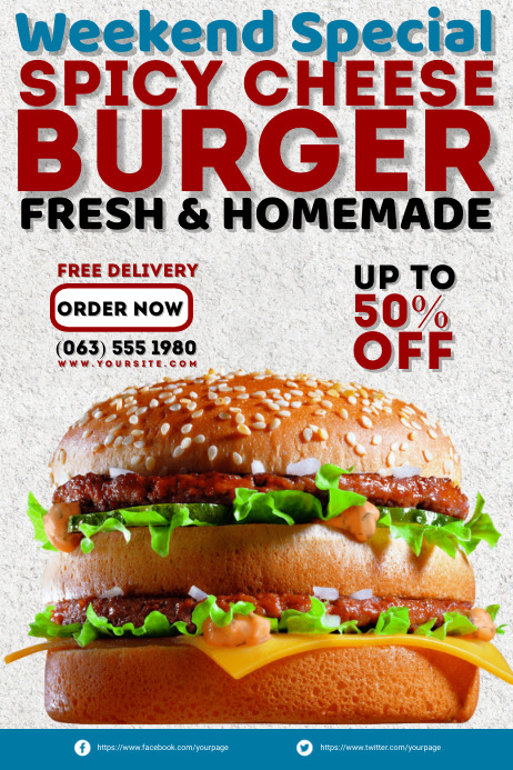 Food Poster Ads (24in x 36in) template