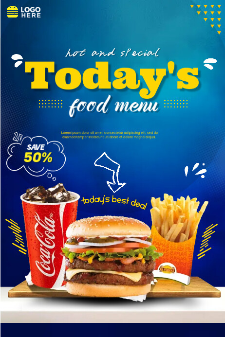 Food Poster Ads Template | PosterMyWall